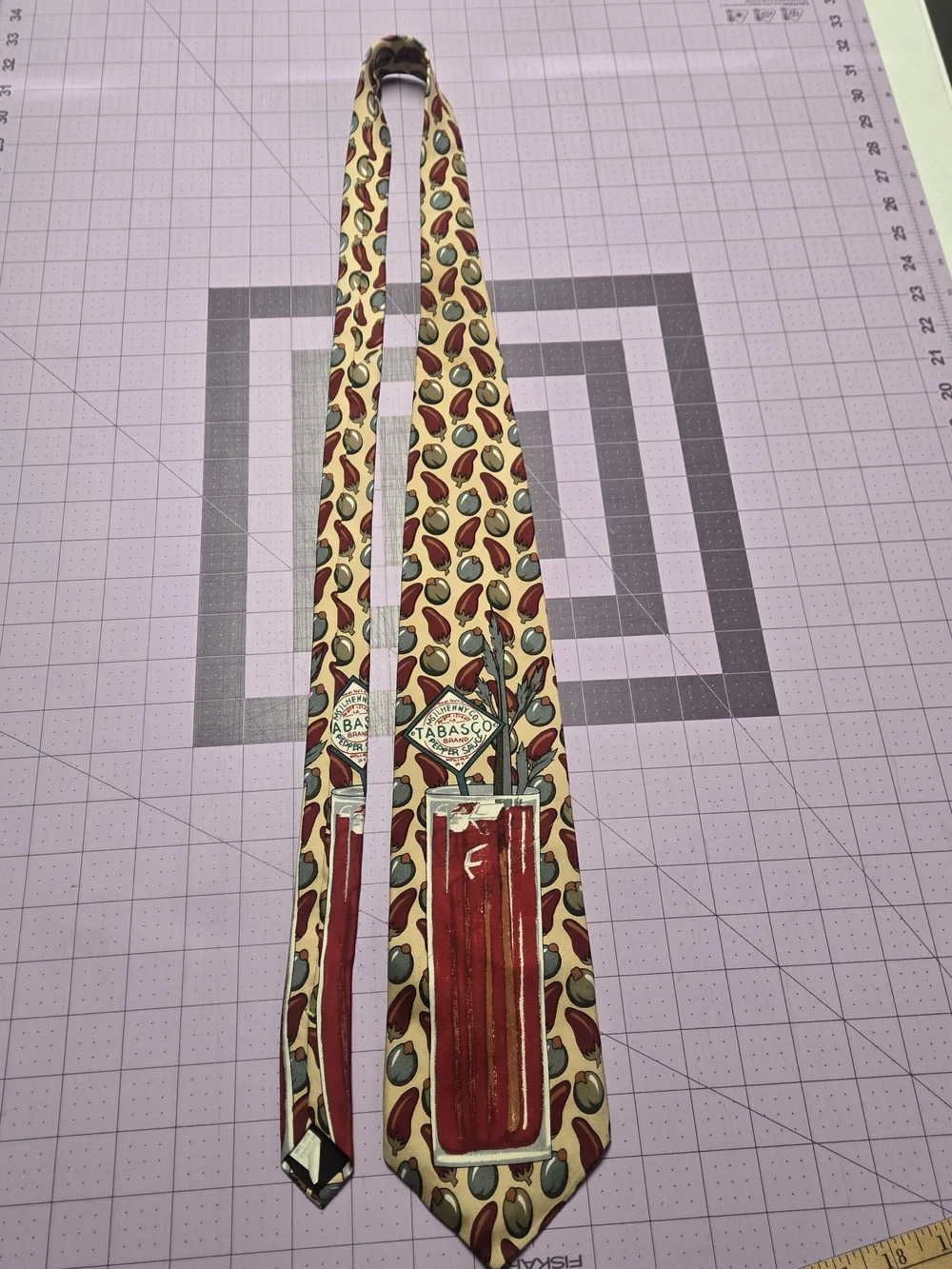 Tabasco Hot Sauce Pepper Novelty Necktie Men's Tie